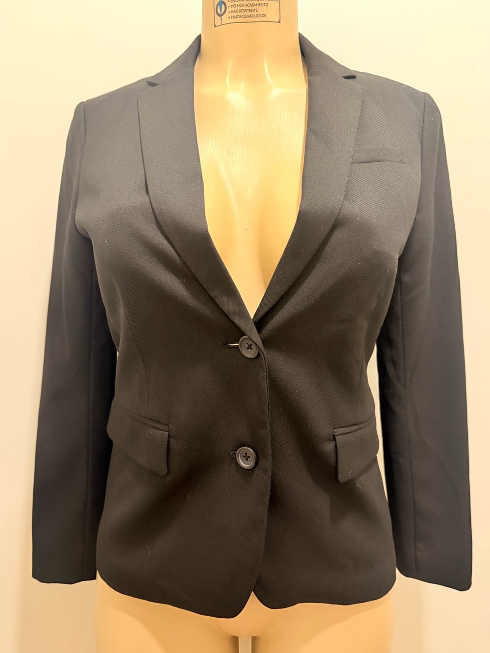 Banana Republic Classic Black Women's Blazer Sleek Tailored Jacket Size 0P